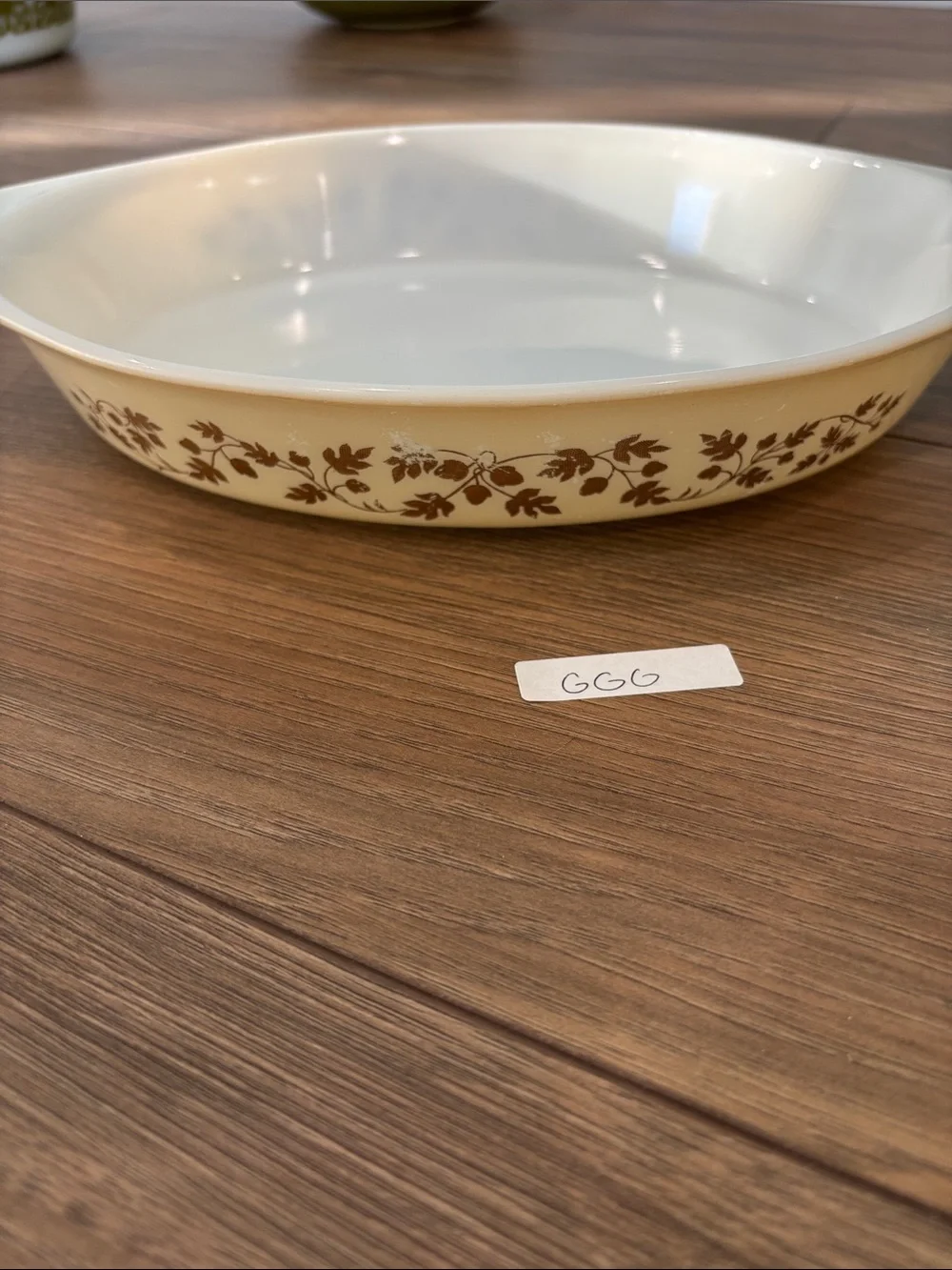 Pyrex Golden Acorn Oval Casserole